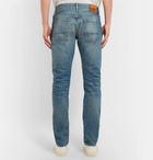 TOM FORD - Slim-Fit Washed Selvedge Denim Jeans - Blue