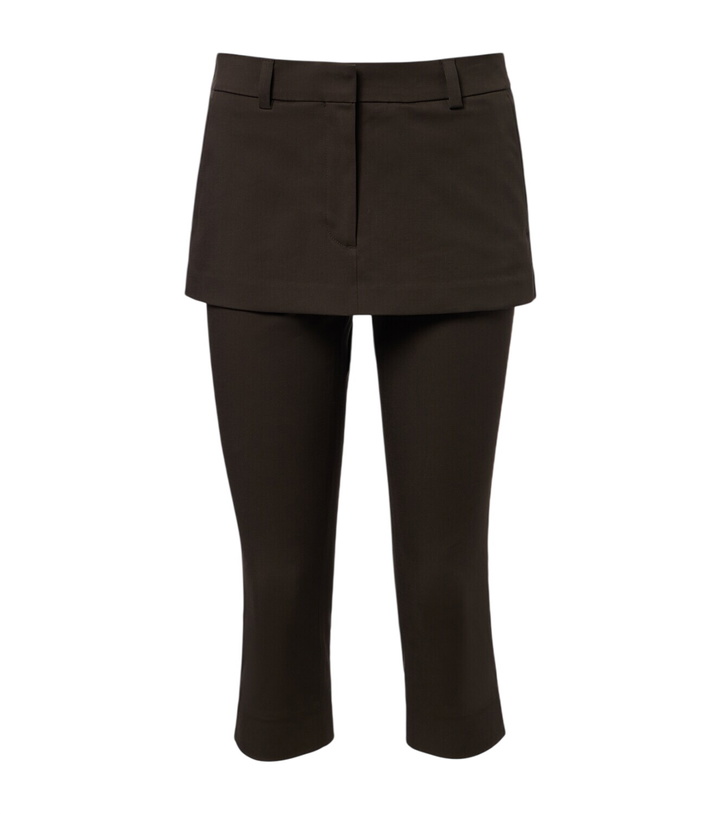 Photo: Acne Studios Layered cotton capri pants