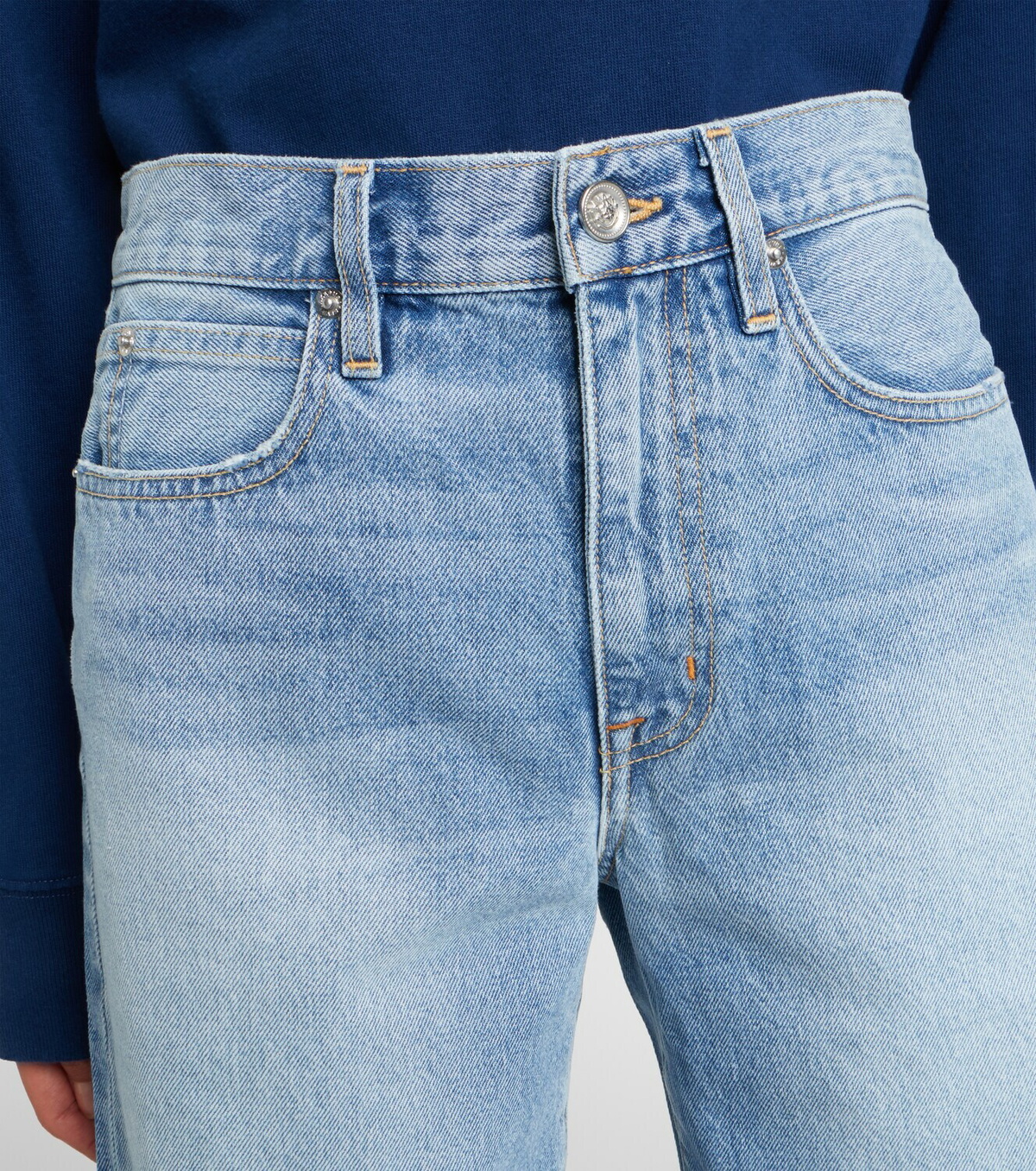 Slvrlake Bermuda Cut Off frayed denim shorts