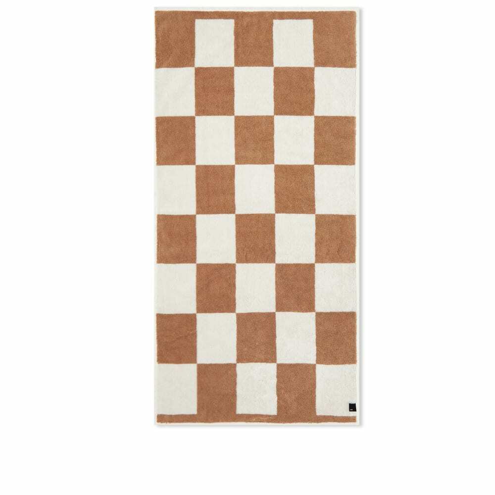 HAY Check Hand Towel in Cappuccino 