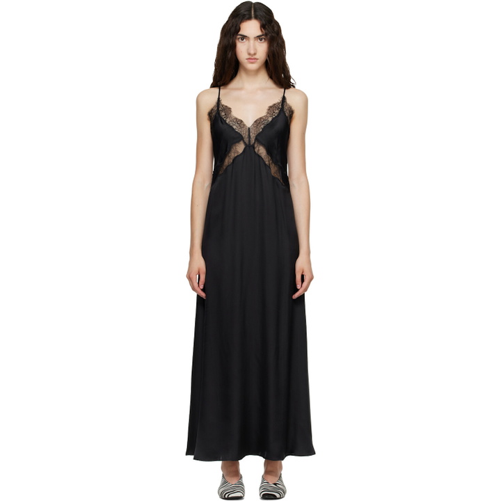 Photo: ANINE BING Black Magnolia Midi Dress