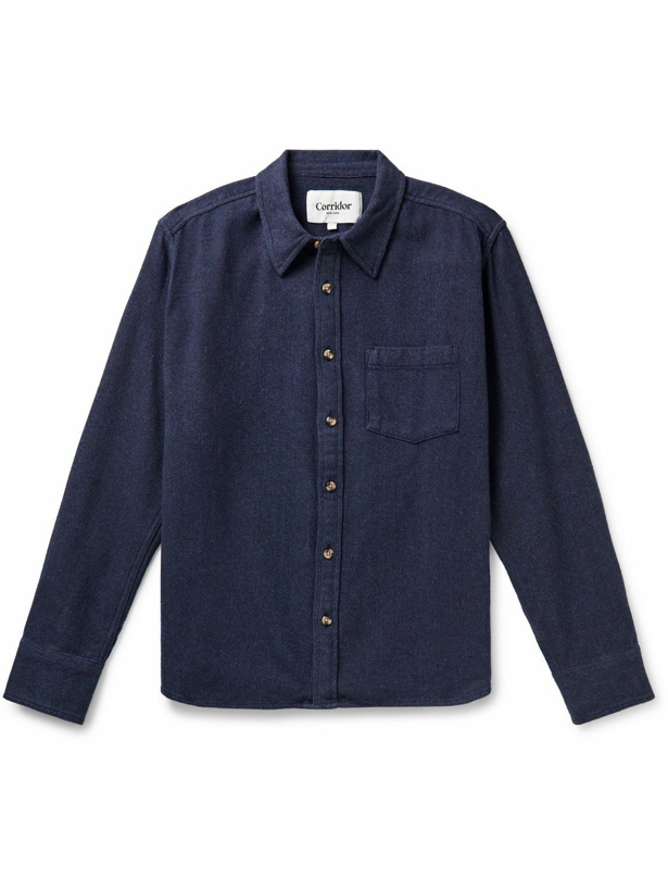Photo: Corridor - Recycled Cotton-Flannel Shirt - Blue