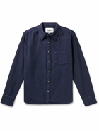 Corridor - Recycled Cotton-Flannel Shirt - Blue