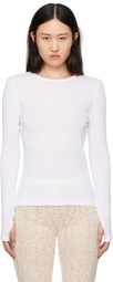 BITE White Transparent Long Sleeve T-Shirt