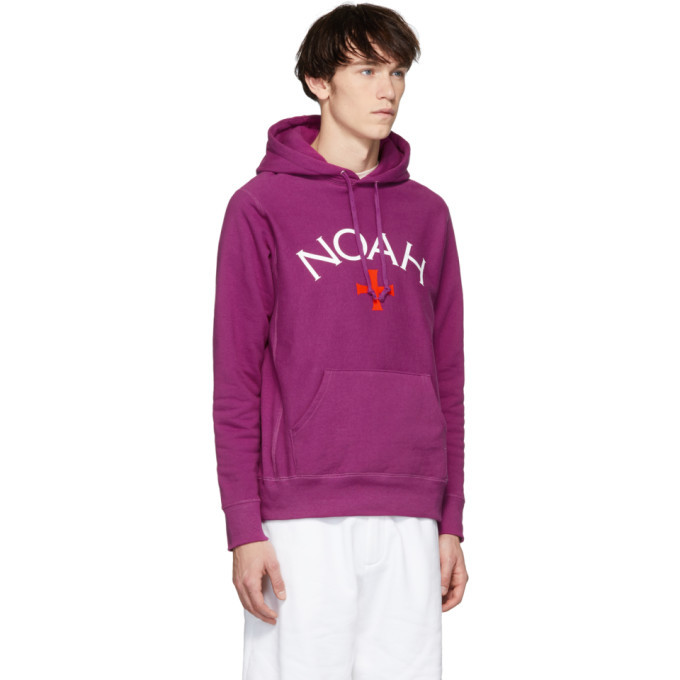 Noah NYC Pink Logo Hoodie