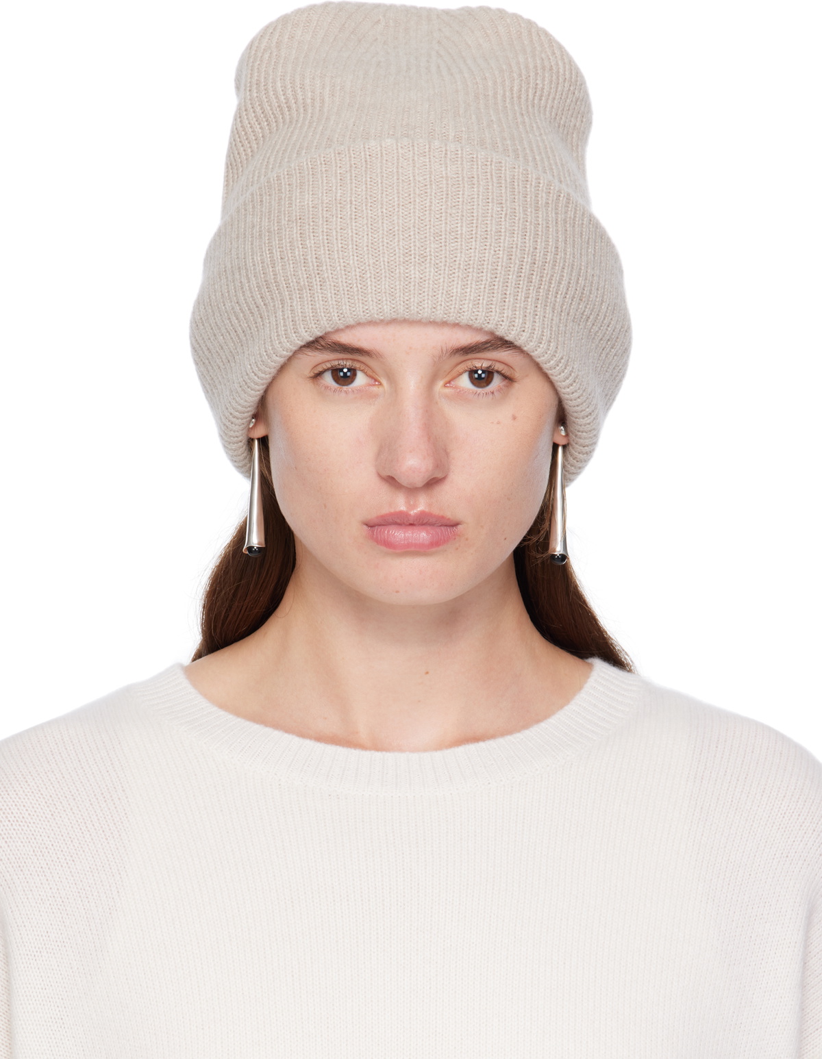 LISA YANG Beige 'The Stockholm' Beanie