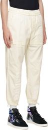 Li-Ning Off-White Paneled Lounge Pants