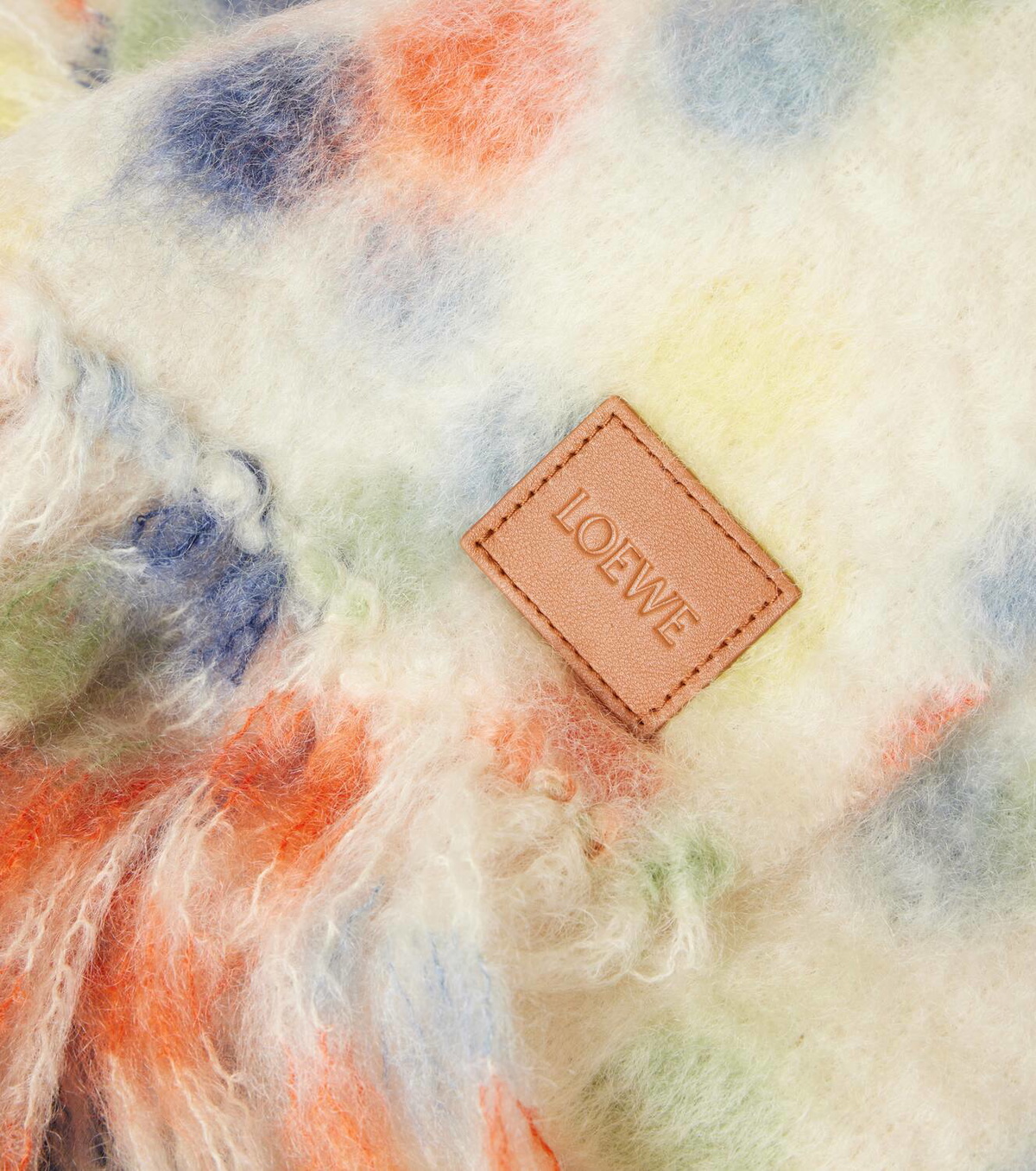 関税負担なし◆LOEWE◆x Suna Fujita モヘアブレンドスカーフ LOEWE】Suna Fujitaコラボ スカーフ モヘア&ウールブレンド