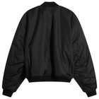 Balenciaga Men's Uniform Nylon Oxford Large Fit Bomber Jacket in Black