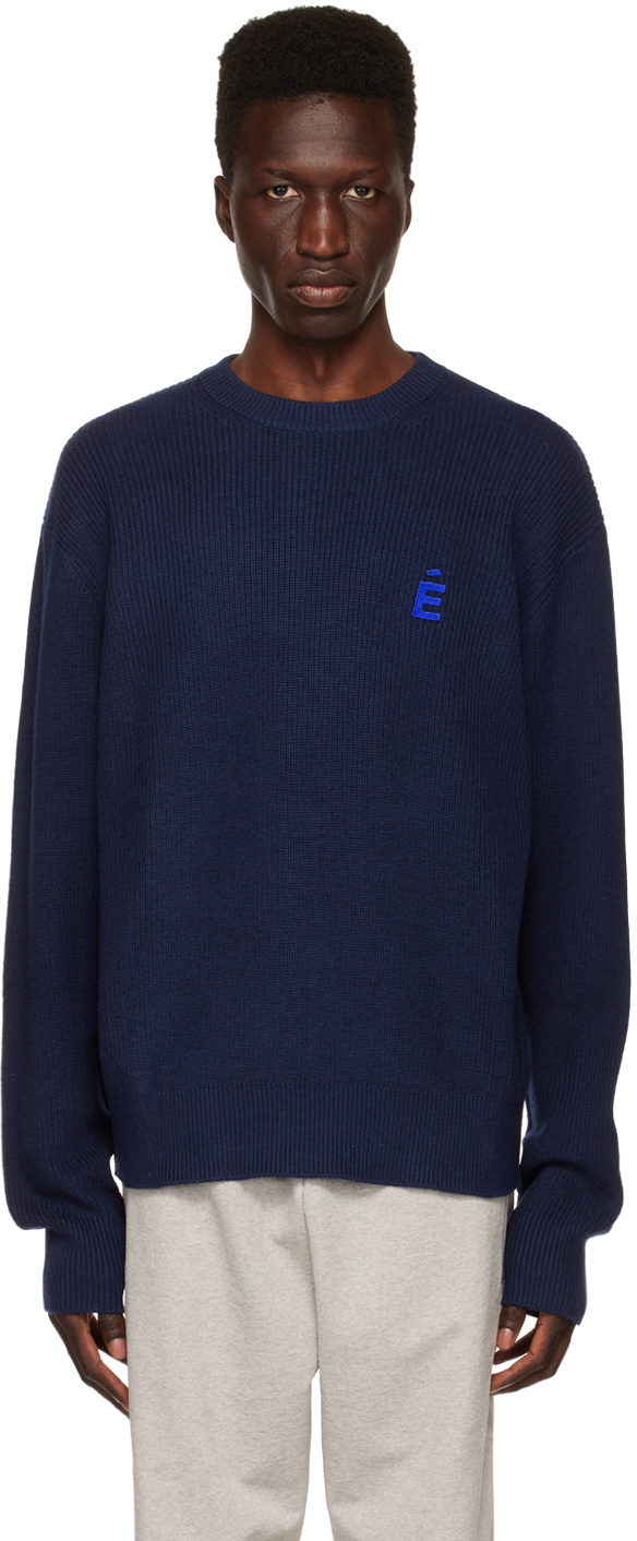 Études Navy Boris Patch Sweater