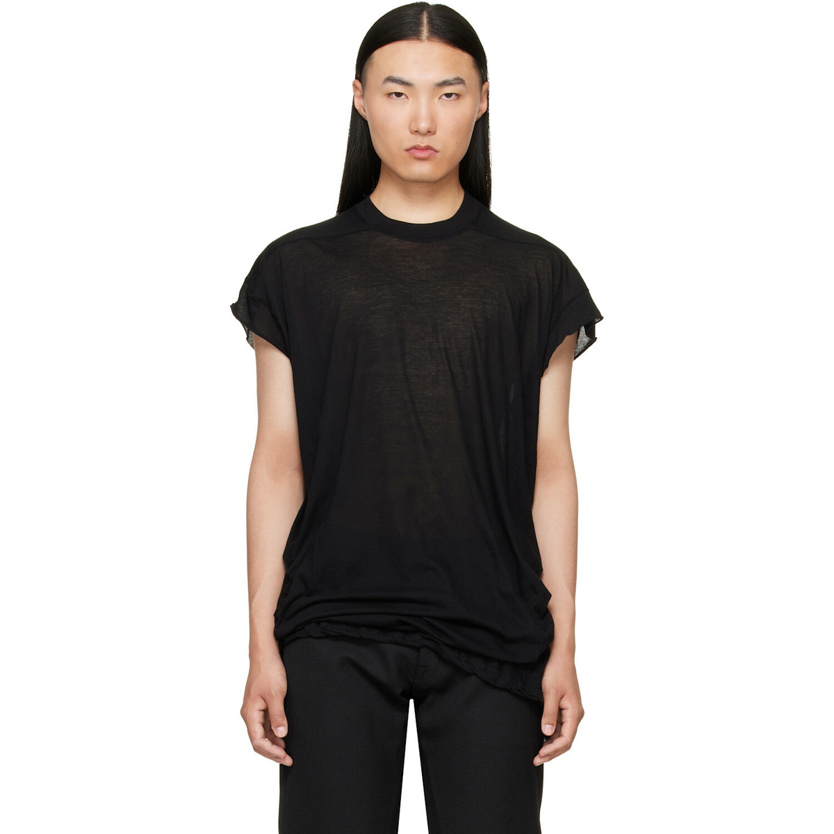 Rick Owens Black Tower Rick S Jumbo S/S T-shirt