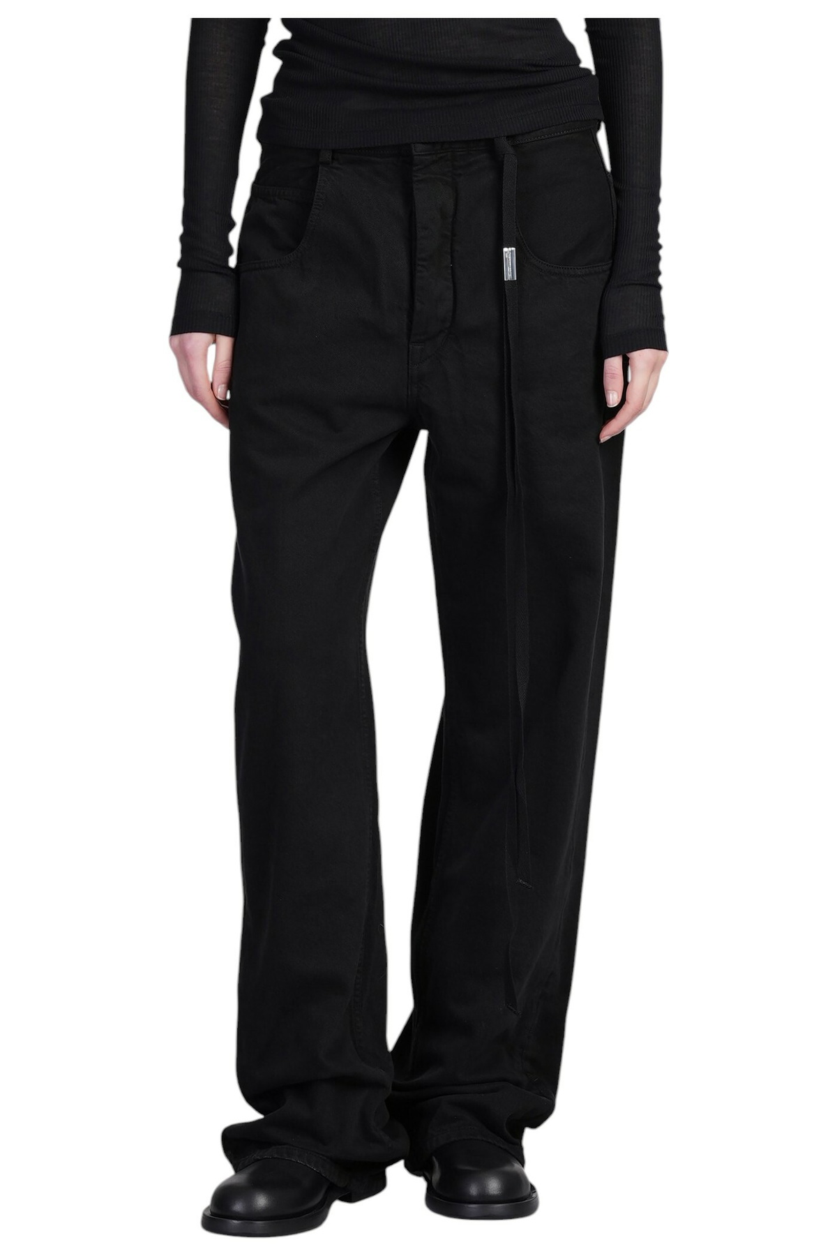 Ann Demeulemeester - Dorothee wide-leg cotton canvas pants