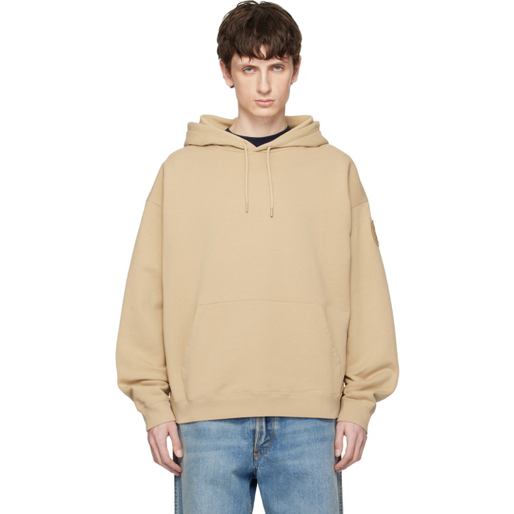 Photo: Canada Goose Beige 'Tonal Label' Rove Hoodie