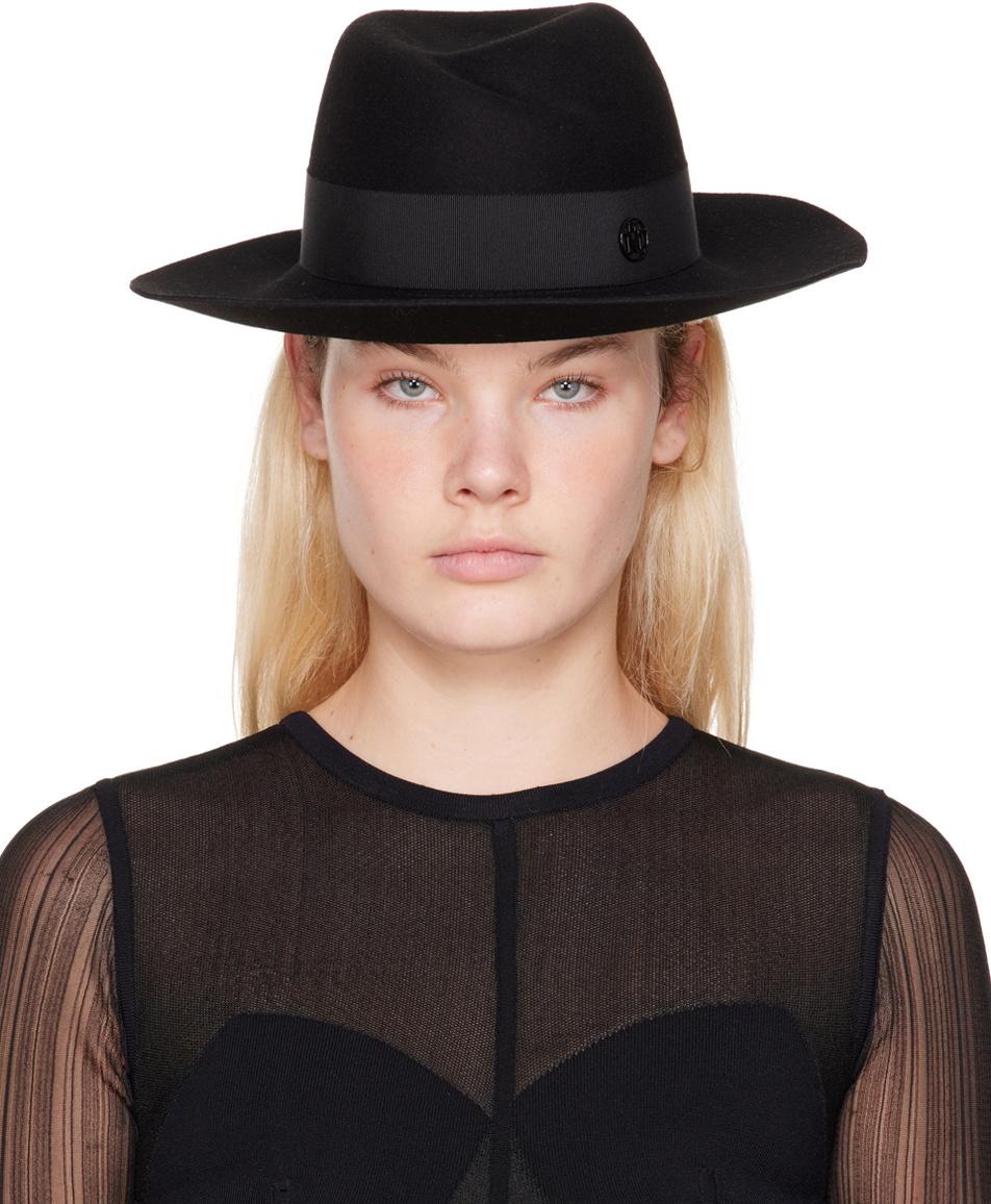 Maison Michel Black Felt Virginie Fedora