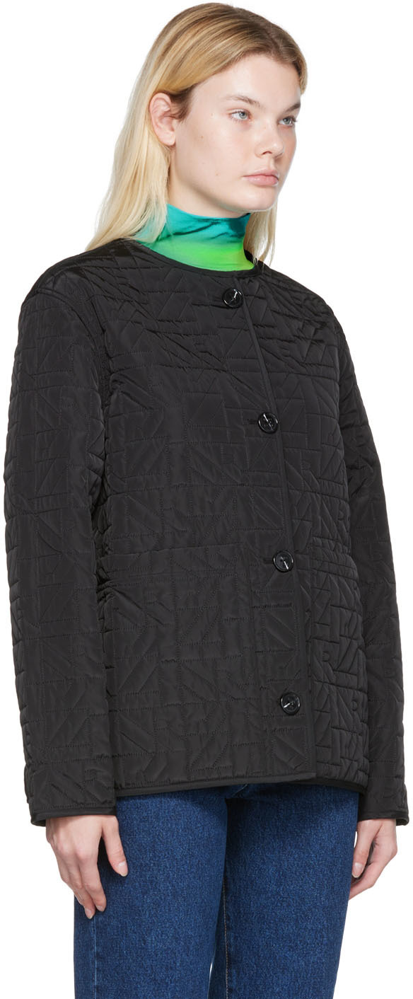 Nina Ricci Black Quilted Boxy Jacket