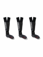 Falke - SK2 Intermediate Three-Pack Jacquard-Knit Ski Socks - Black