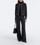 Jardin des Orangers Virgin wool and cashmere wide-leg pants