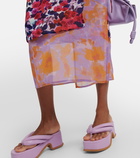 Dries Van Noten - Floral wrap midi skirt