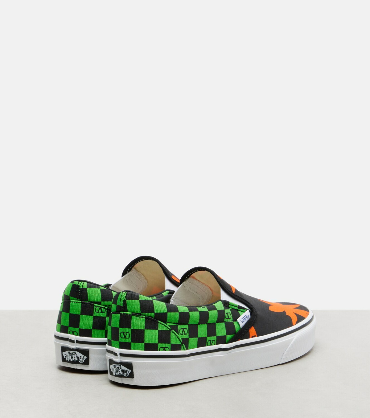 Valentino Garavani x Vans VLogo printed canvas slip-on sneakers