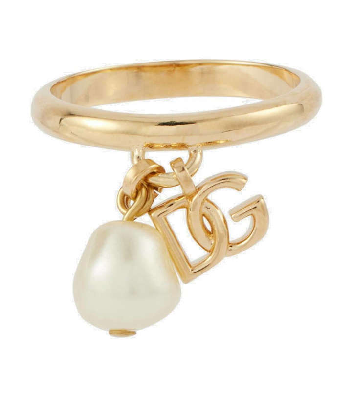 Photo: Dolce&Gabbana Capri DG faux pearl-embellished ring