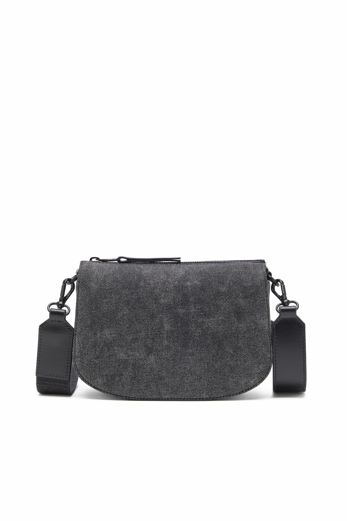 Diesel 1DR-Camera bag in stonewashed denim - Crossbody Bags Mens in Black