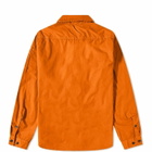 C.P. Company Undersixteen Women's Arm Lens Gabardine Shirt in Harvest Pumpkin