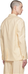 COMMAS Off-White Linen Blazer