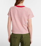 Velvet Foster striped cotton jersey T-shirt