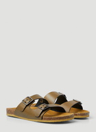 Jimmy Flat Sandals in Brown