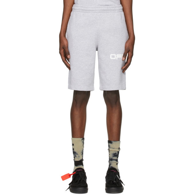 Photo: Off-White Grey Airport Tape Shorts