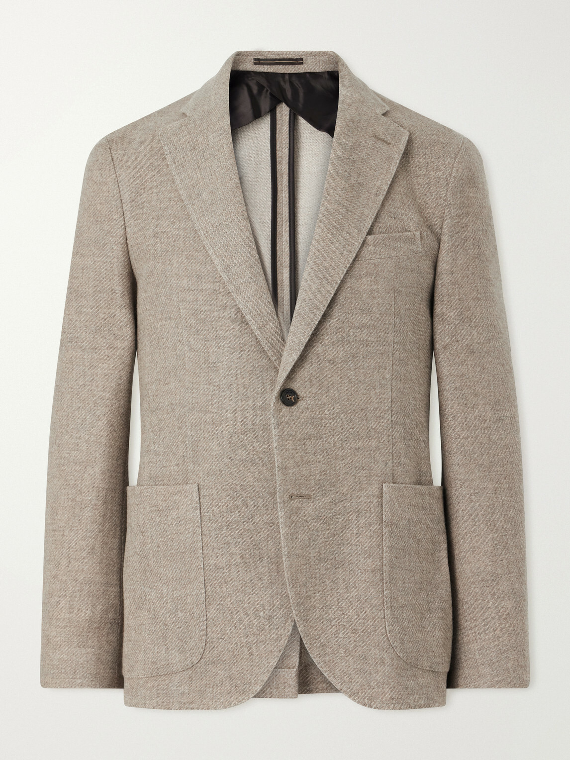 Slowear - Cotton, Wool and Cashmere- Blend Jacquard Blazer - Neutrals