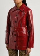 Kitri Beatrix Vinyl Jacket Red