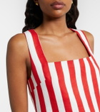 Posse Alice striped linen minidress