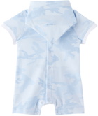 Givenchy Baby Blue Jumpsuit & Bib Set