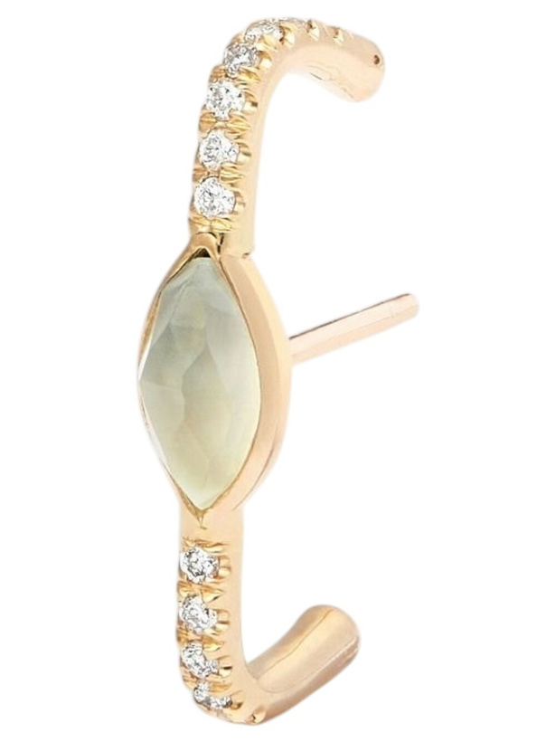 Photo: Jacquie Aiche 14K Yellow Gold Aquamarine Drop Earring