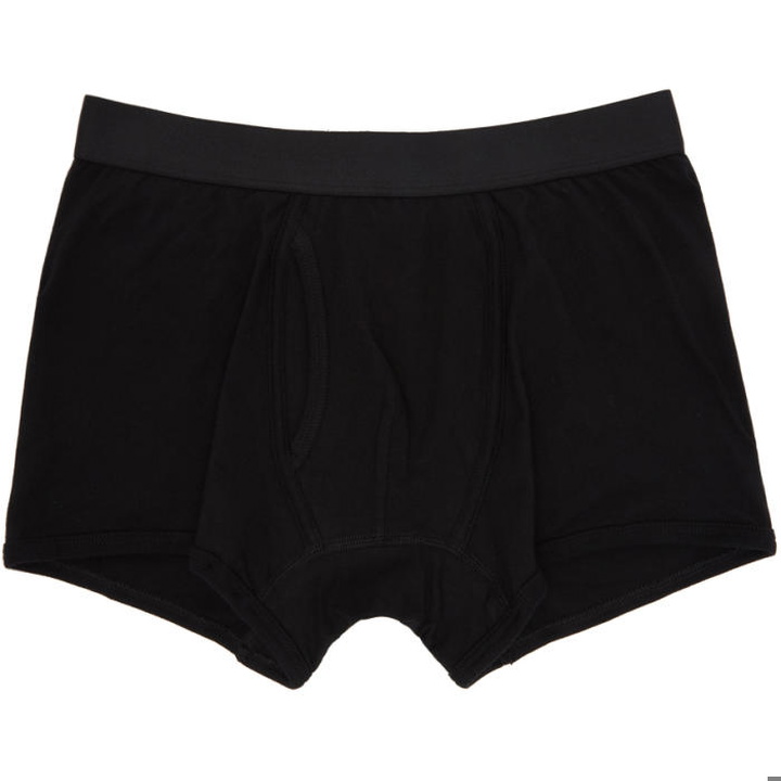 Photo: Comme des Garçons Shirt Black Plain Boxer Shorts 