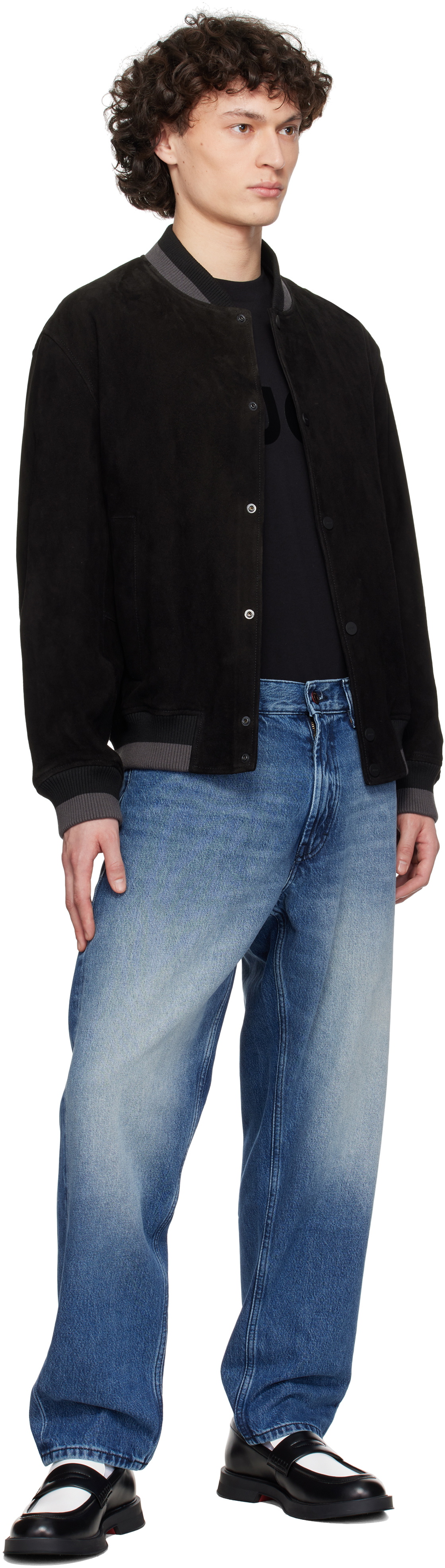 Hugo Blue Relaxed Tapered-Fit Jeans