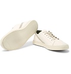 Rick Owens - Geotrasher Suede-Trimmed Leather Sneakers - Off-white
