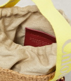 Chloe - Woody Small leather-trimmed bucket bag