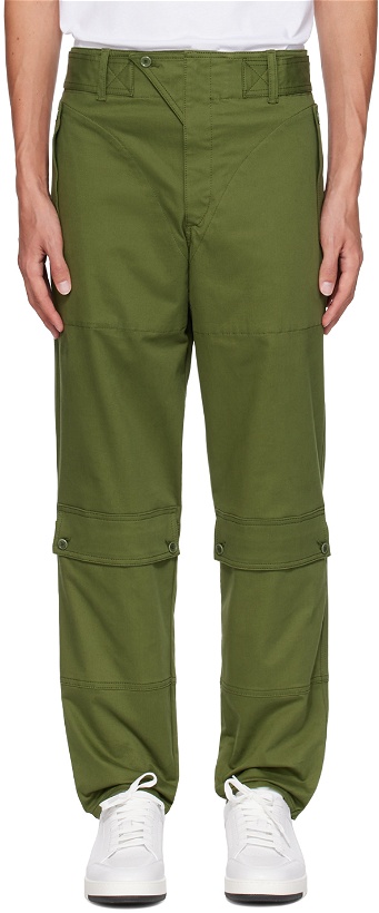Photo: Moschino Green Flap Pocket Trousers
