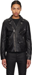Ksubi Black Capitol Leather Jacket