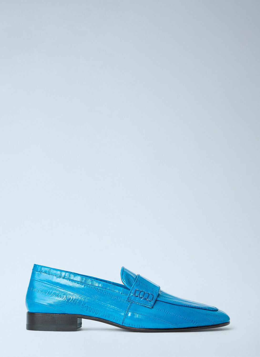 Dries Van Noten Croc-Embossed Leather Loafers