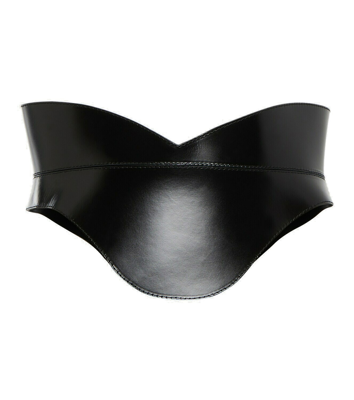 【送料&関税込】Alexander McQueen Corset Belt 75/30 NEW $1,190 ALEXANDER MCQUEEN Black Leather CUT OUT