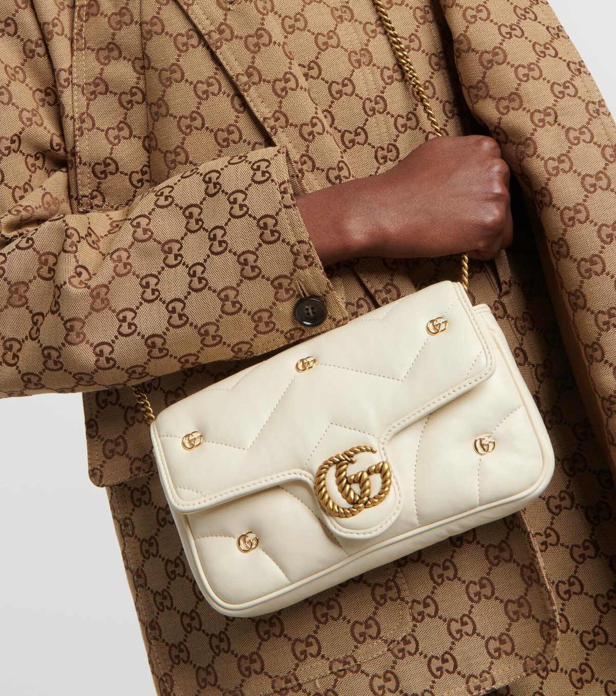 VIP価格☆GUCCI GG MARMONT ミニバッグ レザー Gucci GG Marmont Small Shoulder Bag Black Matelassé Leather