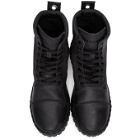Diesel Black H-Rua AM Lace-Up Boots