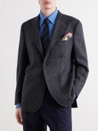 Rubinacci - Herringbone Virgin Wool Blazer - Gray