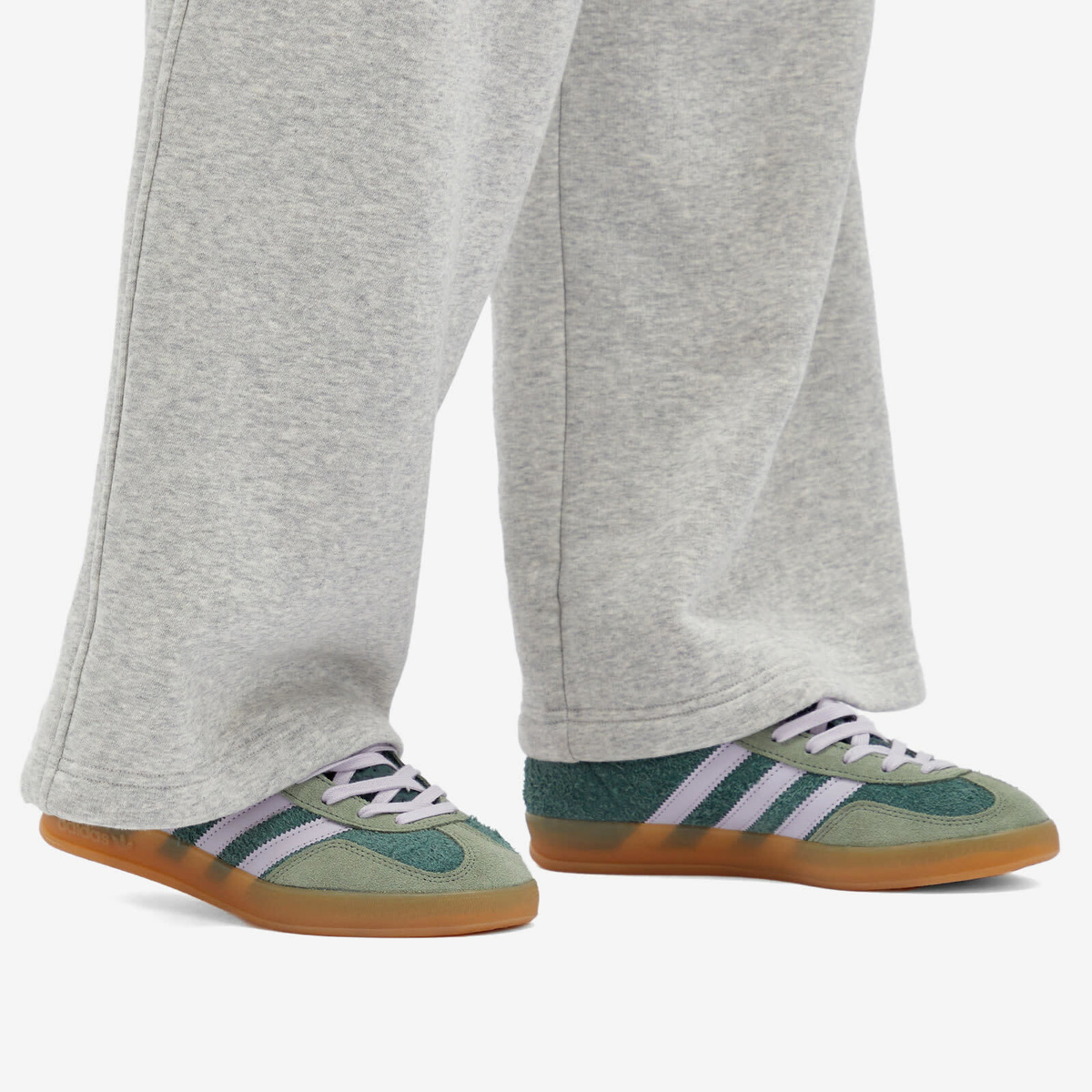 Adidas Gazelle Indoor in Mineral Green/Silver Dawn/Silver