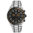 GV2 by Gevril Freccia Chronograph Quartz Black Dial Mens Watch 42905B