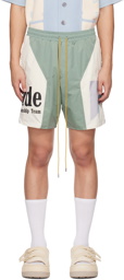 Rhude Blue & Off-White Senna Flight Shorts