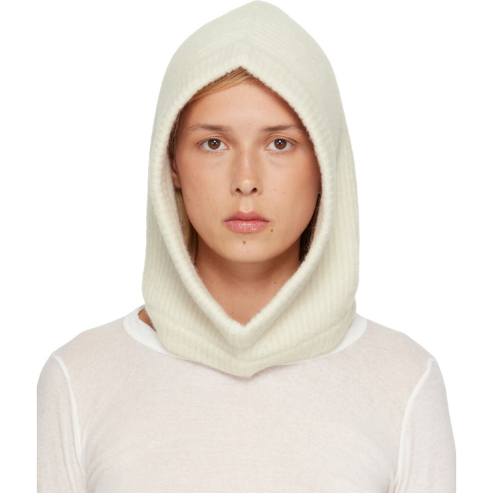 Photo: Rick Owens Off-White Tower Alpaca Knit Hood